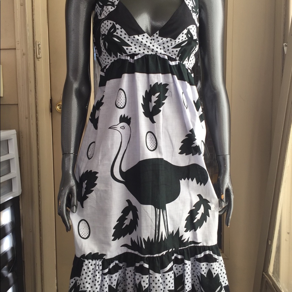 African kanga print sundress